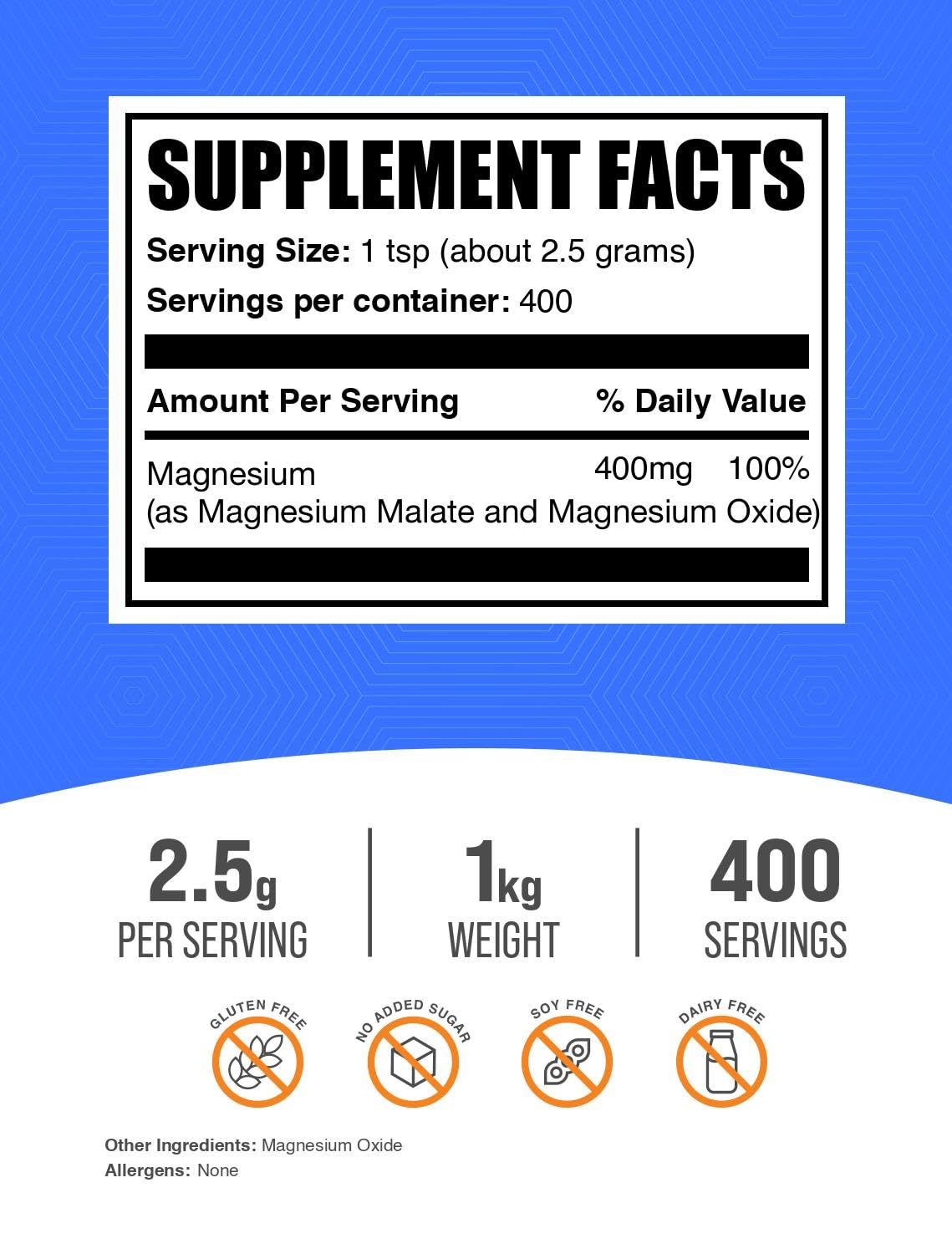 BulkSupplements Magnesium Malate Powder being poured into a glass for easy blending.
