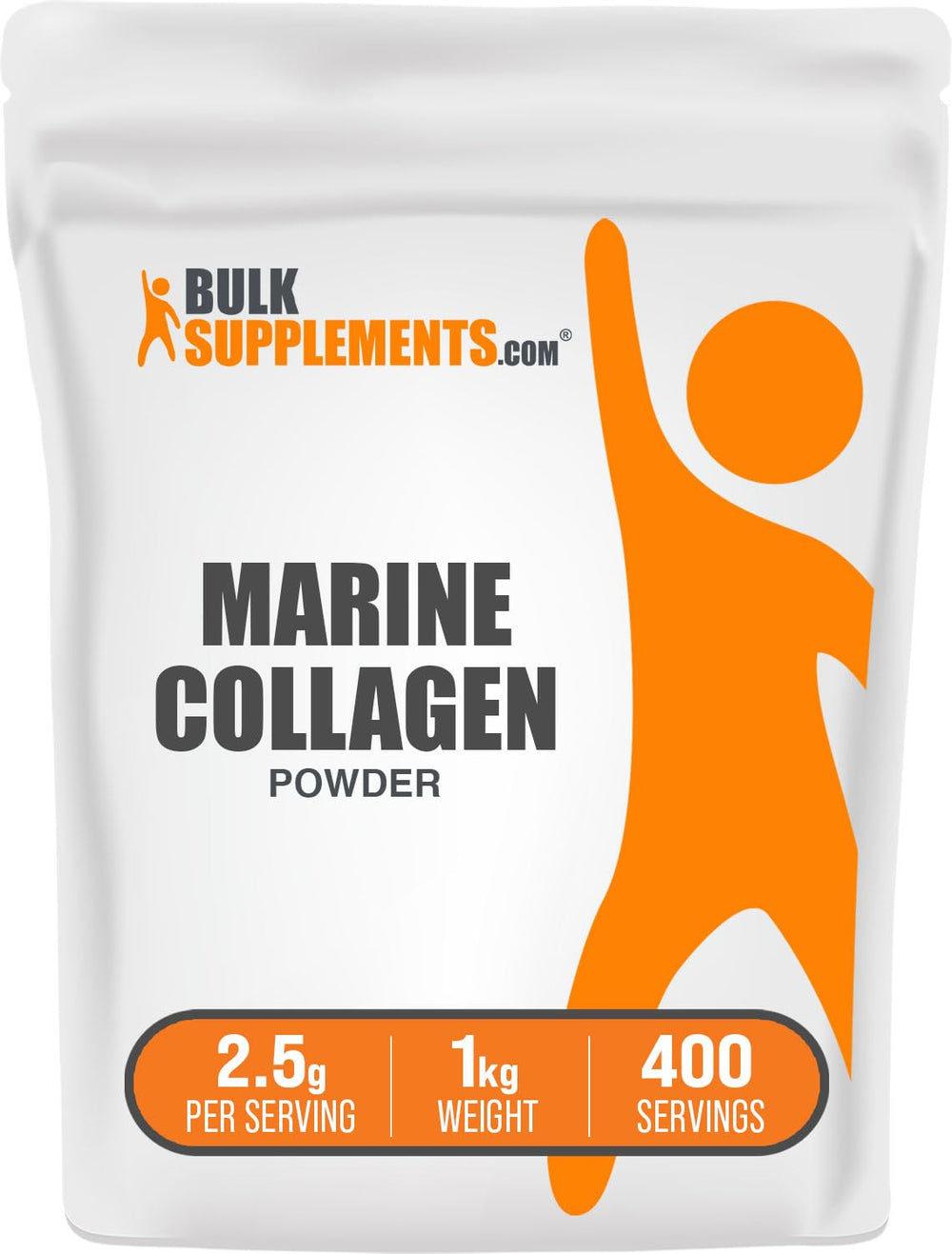 BulkSupplements Marine Collagen Powder bottle for easy daily beauty support