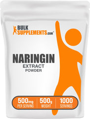 BulkSupplements Naringin Extract Powder jar label, convenient daily dosing