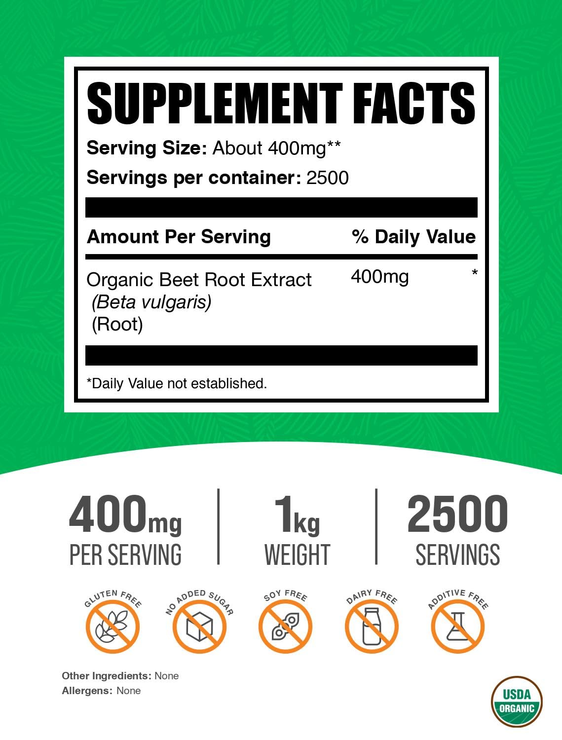 BulkSupplements beet root powder scoop with bottle shows rich red hue for daily use
