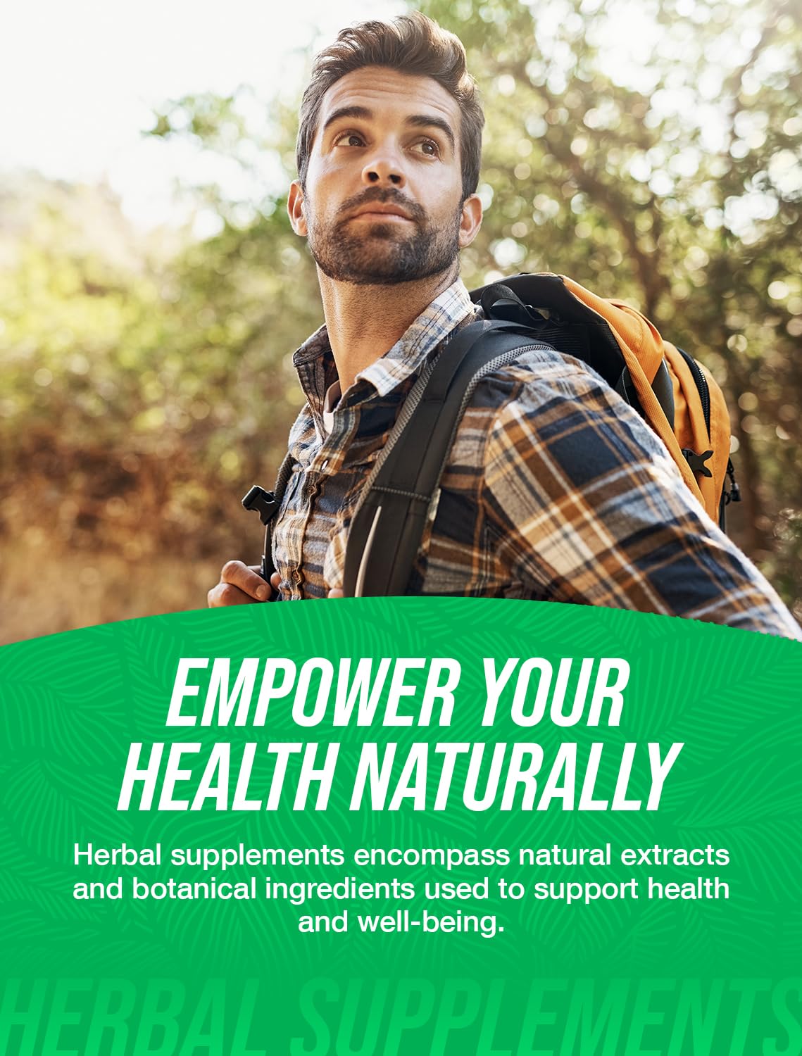 Close-up of organic Gotu Kola label highlighting gluten-free ingredients