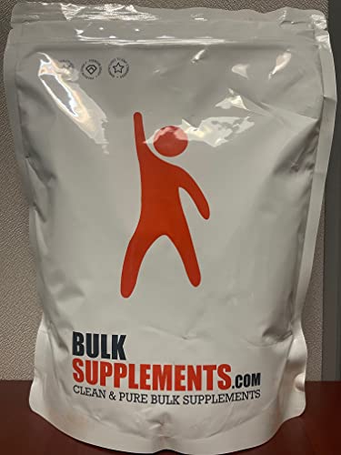 Closeup of BulkSupplements packaging highlighting organic papaya powder quality