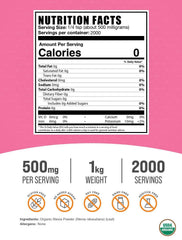 BulkSupplements Stevia Powder dispenser in use, easy-to-pour for precise sweetening.