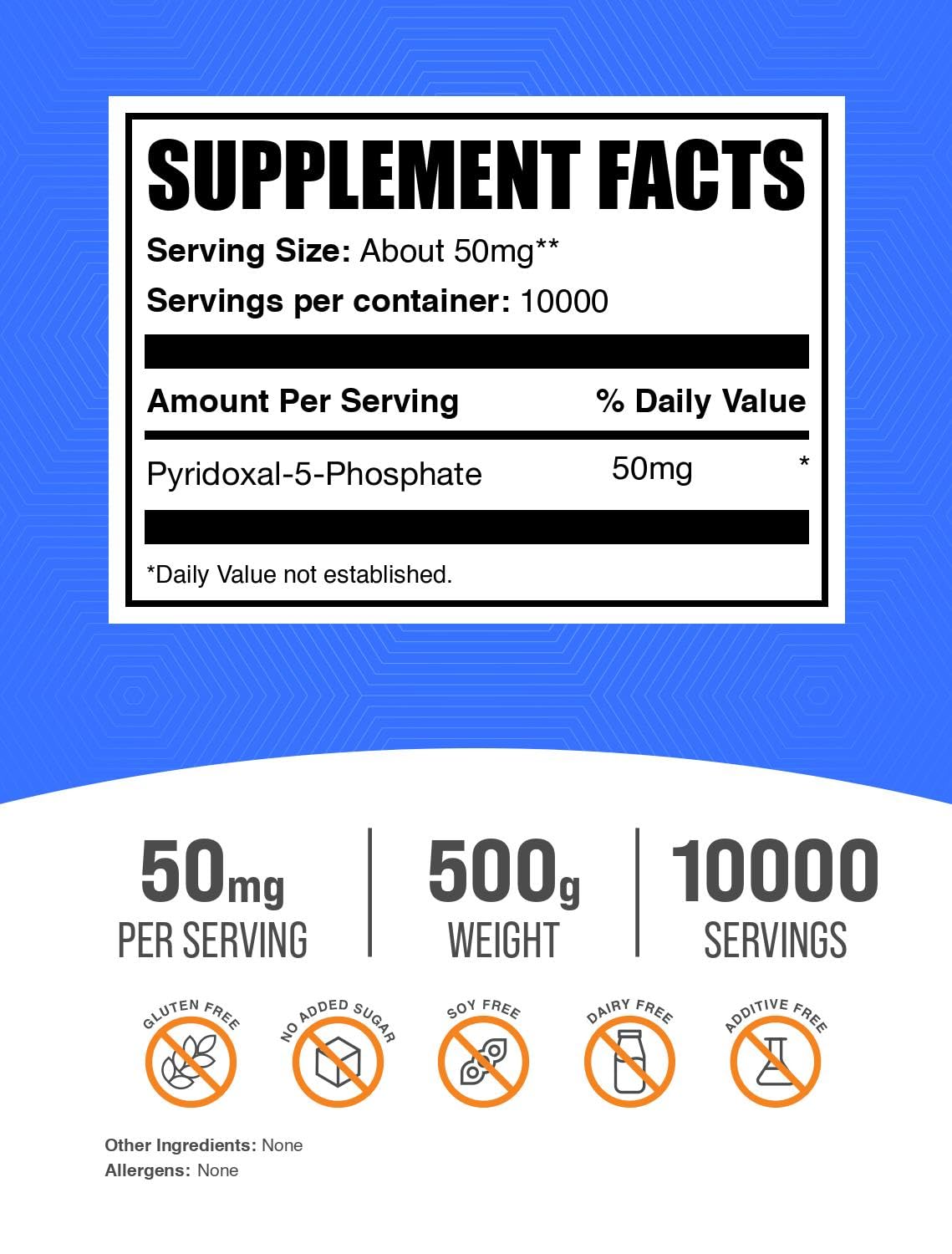 BulkSupplements P5P powder in a scoop highlighting texture for consistent dosing