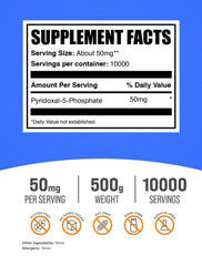 BulkSupplements P5P powder in a scoop highlighting texture for consistent dosing