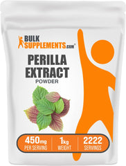 BulkSupplements Perilla Extract powder bottle for daily herbal routine.