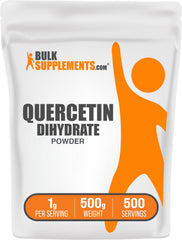 BulkSupplements quercetin dihydrate powder bottle for daily use