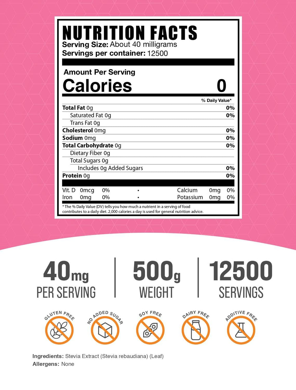 BulkSupplements Stevia Extract Powder pour: convenient zero-calorie sweetener for coffee.