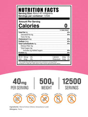 BulkSupplements Stevia Extract Powder pour: convenient zero-calorie sweetener for coffee.