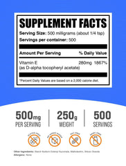 BulkSupplements Vitamin E 400 IU powder scoop for precise daily dosing