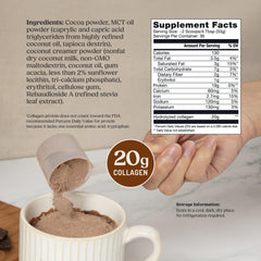 Bulletproof Chocolate Collagen Coffee Mix in mug for morning boost.