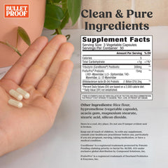 Bulletproof Express 3-in-1 postbiotic formula for rapid gut comfort.