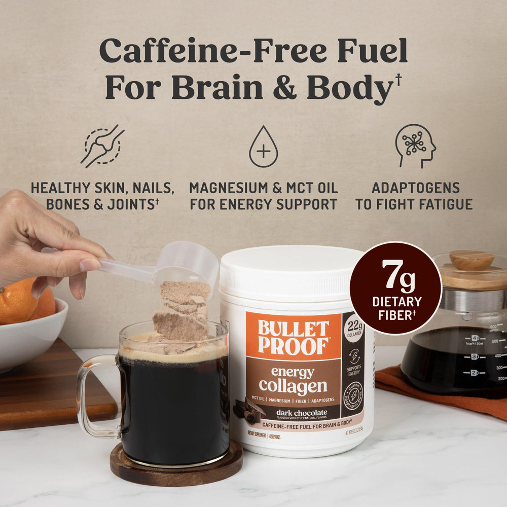 Bulletproof ginseng and cordyceps adaptogens for natural energy.