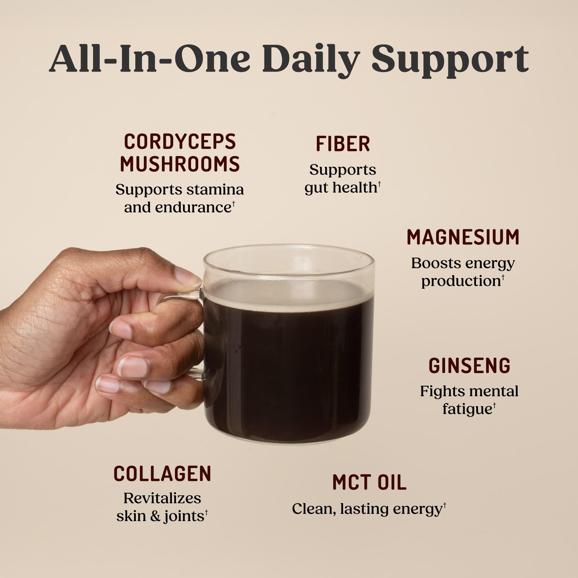 Bulletproof grass-fed collagen peptides provide 20 g for joints and skin health.