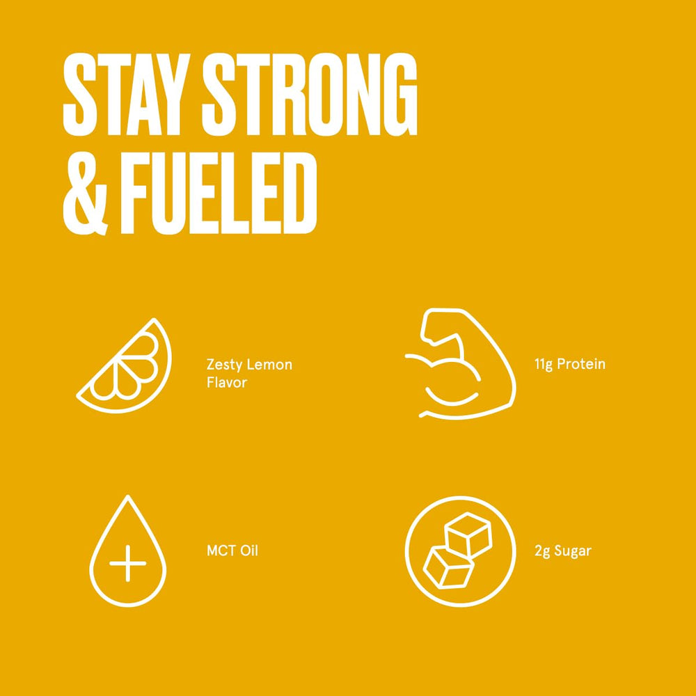 Bulletproof Lemon Cookie Bar highlights grass-fed collagen for high-quality protein bite.