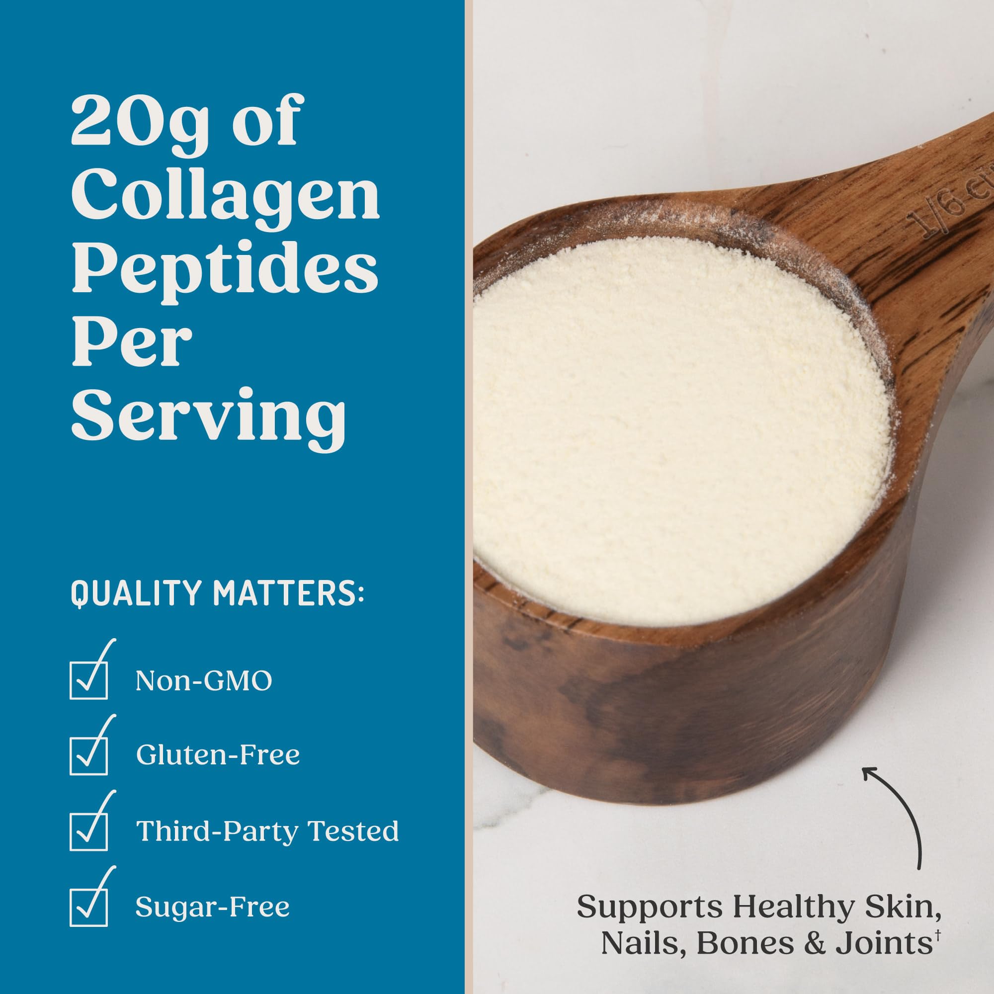 Bulletproof Vanilla Collagen Peptides being stirred into hot soup.