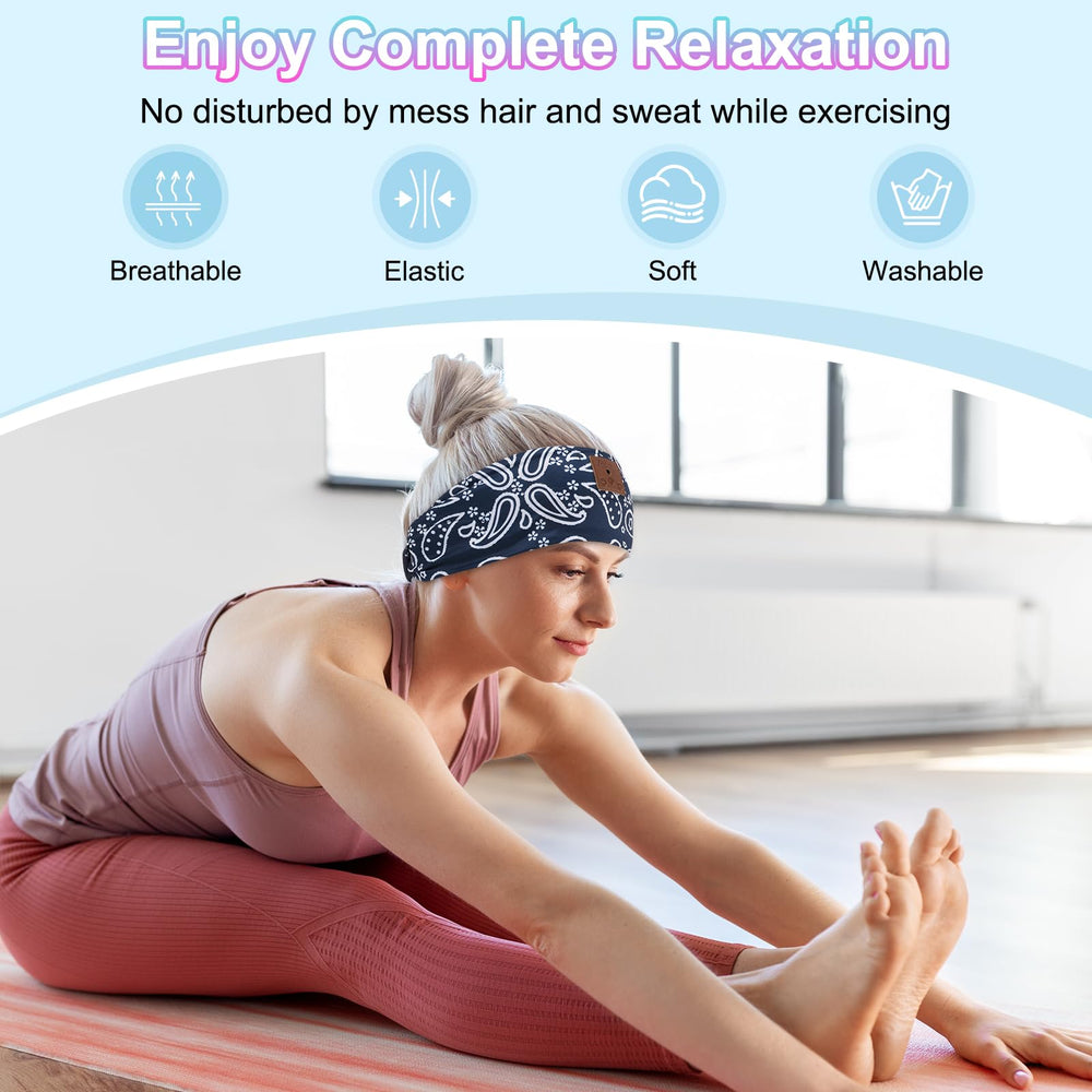 BULYPAZY Bluetooth 5.4 headband offers stable wireless connection