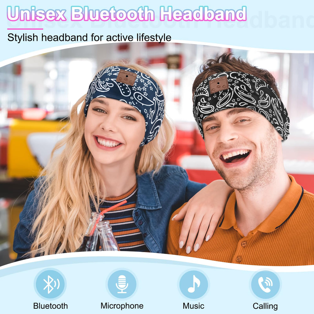 BULYPAZY headband with upgraded speakers delivering clear stereo sound