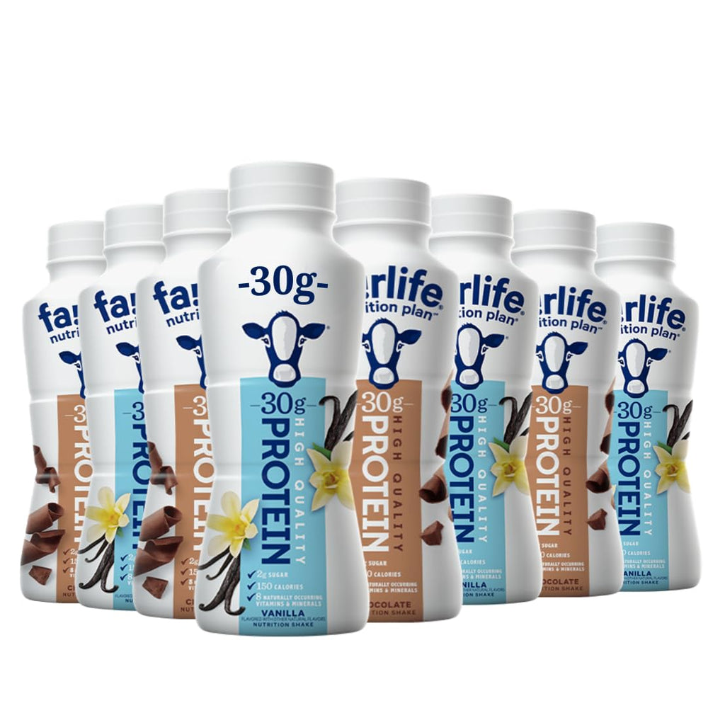 Bundariety chocolate-vanilla high protein shake hero image for convenient meal replacement.