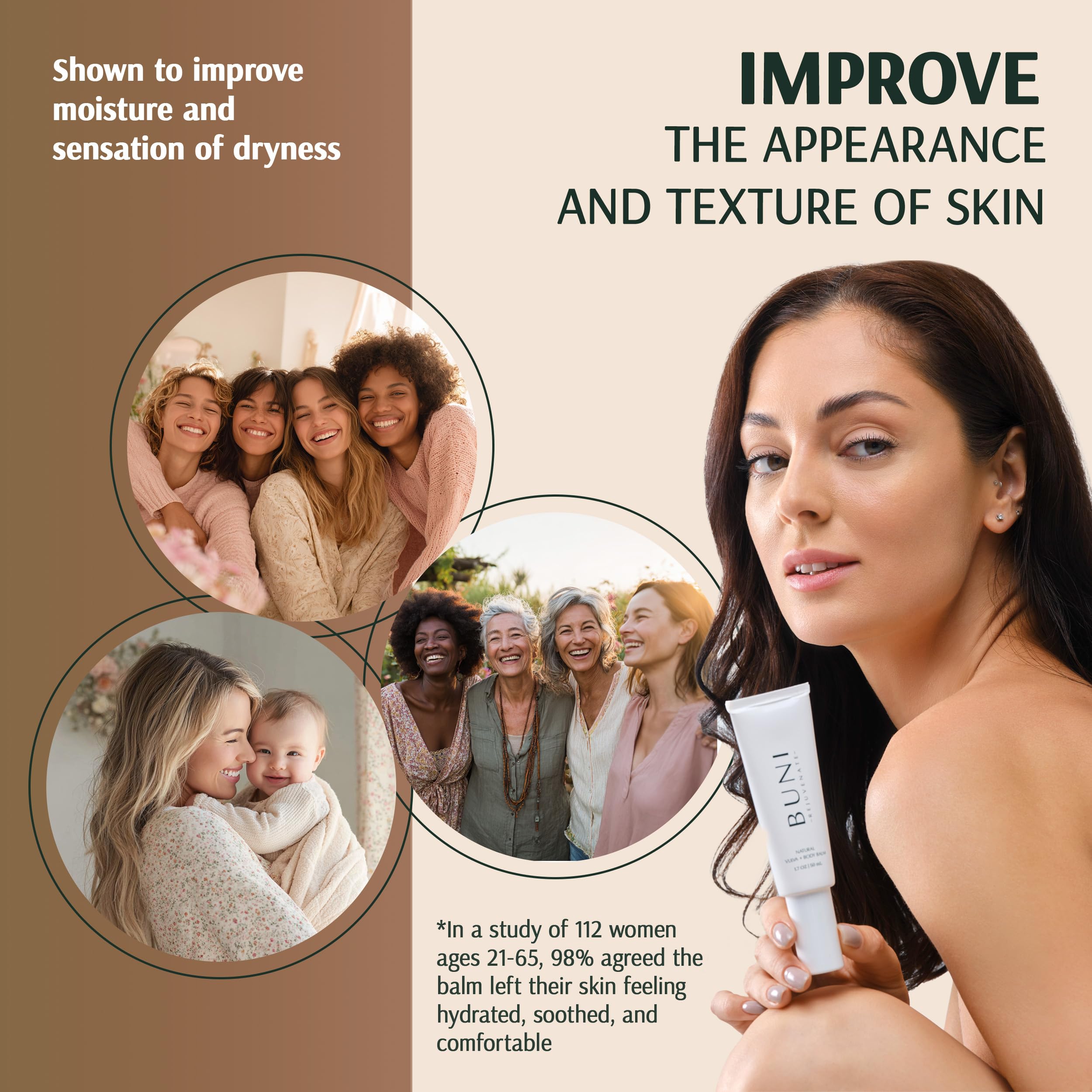 BUNI Balance Your Beautiful daily care routine for sensitive external areas.