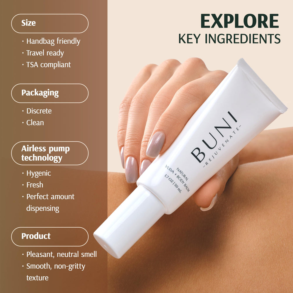 BUNI Balance Your Beautiful post-procedure care for gentle healing support.