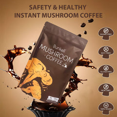 Bunkell Mushroom Coffee serving-spoon ready for quick measuring and tasty rituals.