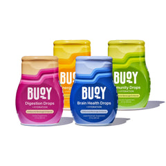 Buoy Electrolyte Drops variety-pack bottles for convenient daily hydration