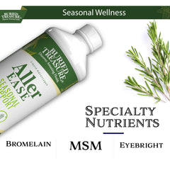 Buried Treasure Aller Ease EpIcor label closeup on immune-friendly formula