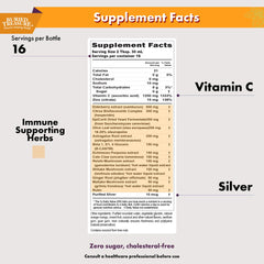 Buried Treasure Elderberry Vitamin C bottle close-up highlighting berry antioxidants