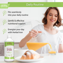 Buried Treasure Herbal Iron daily-use spoon presentation.