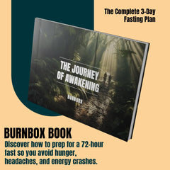 BurnBOX electrolyte packets emphasize hydration during fasting for clarity and comfort.