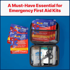 BurnFix 8-pack for home and travel keeps first aid handy.