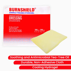Burnshield dressing with strong tensile strength conforms to complex wounds.