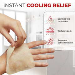 Burnshield non-adherent burn bandages prevent sticking during dressing changes
