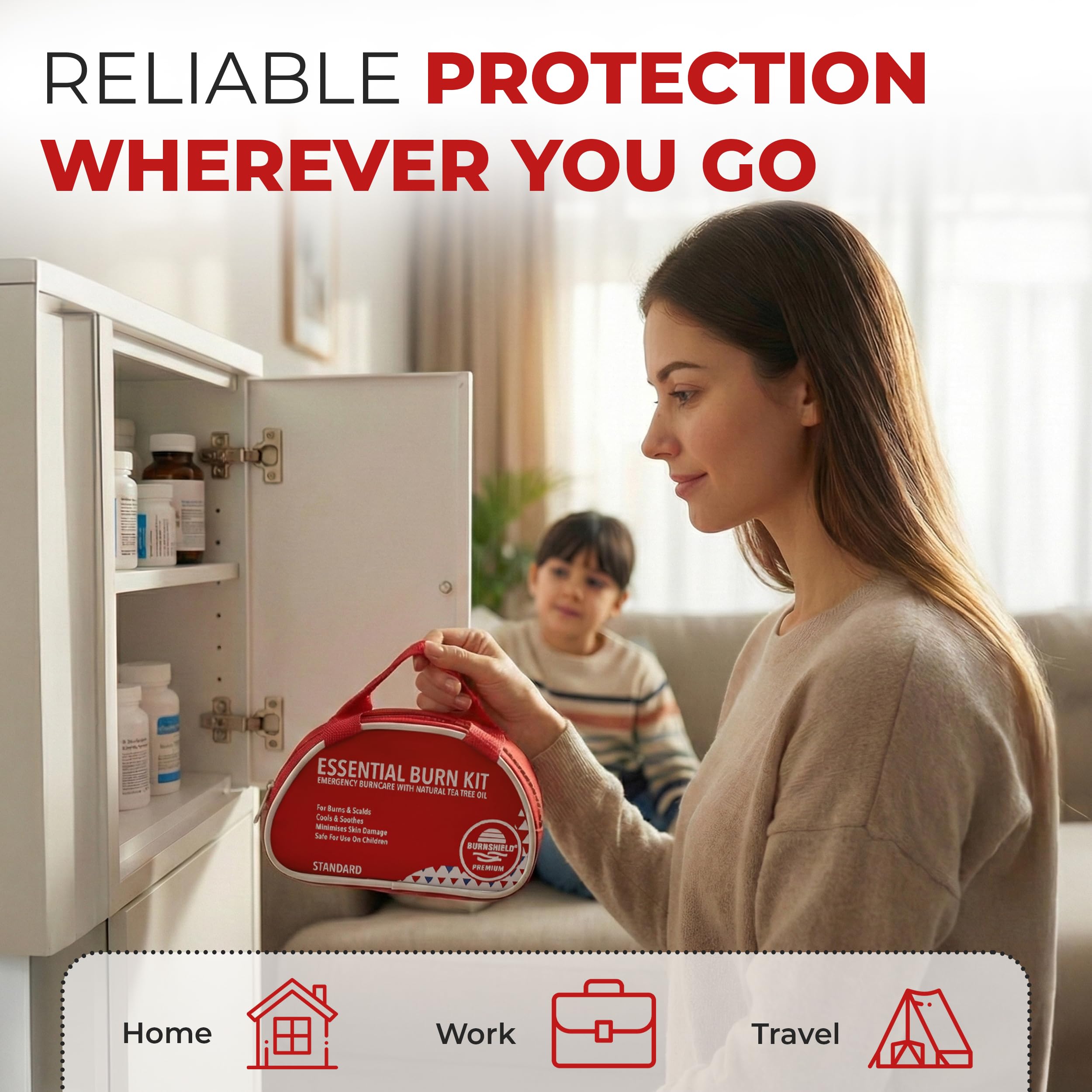 Burnshield travel-ready burn care kit for on-the-go emergencies