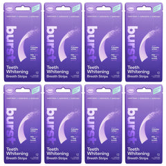 Burst Teeth Whitening Breath Strips Polar Mint pack for dual breath freshness and whitening.