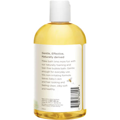 Gentle Burt's Bees Bubble Bath supporting delicate baby skin care
