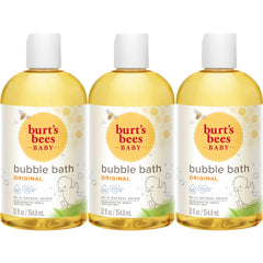 Burt's Bees Baby Bubble Bath Original Scent bottle showing natural origin formula for gentle cleansing