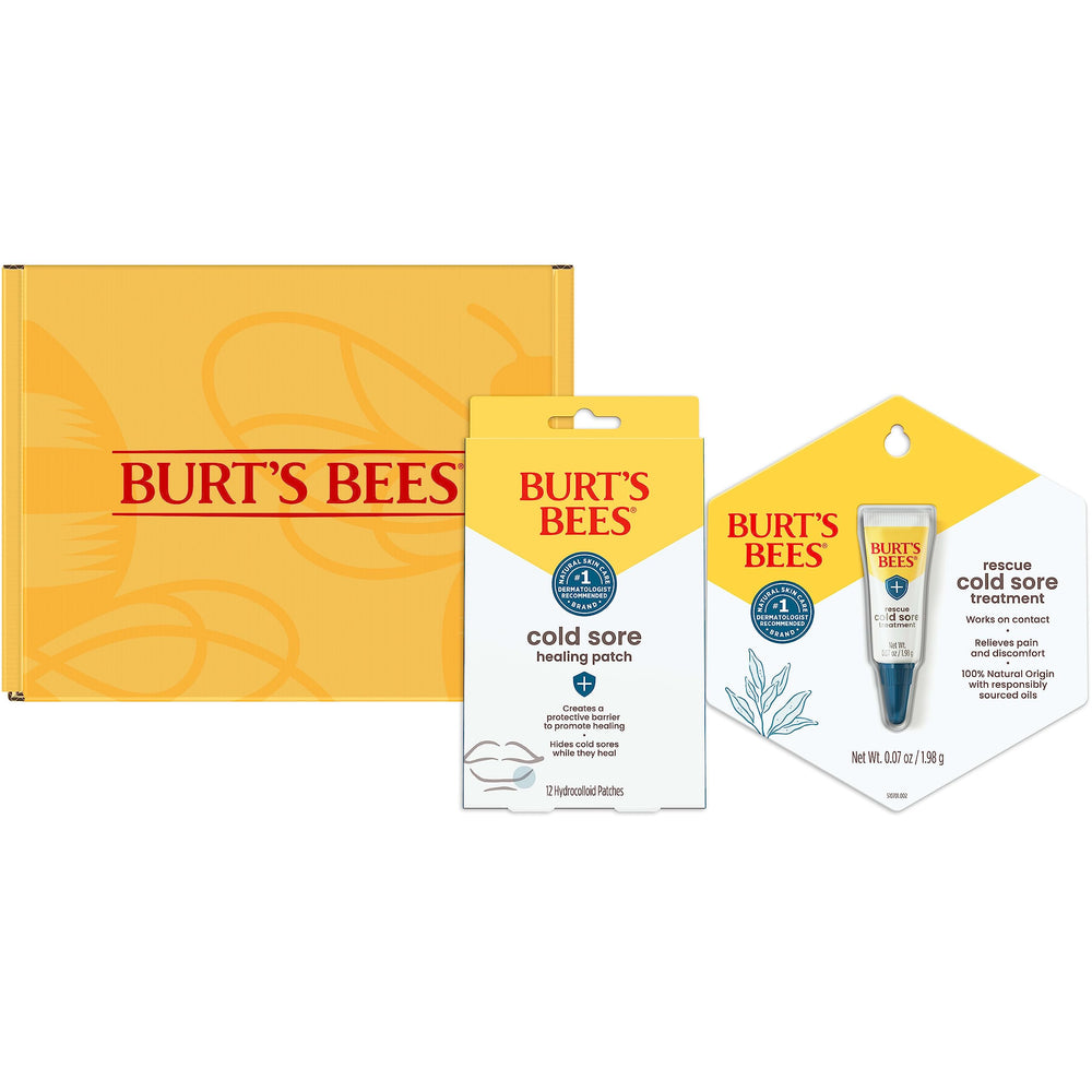 Burt's Bees No.1 dermatologist-recommended natural skincare badge on pack.