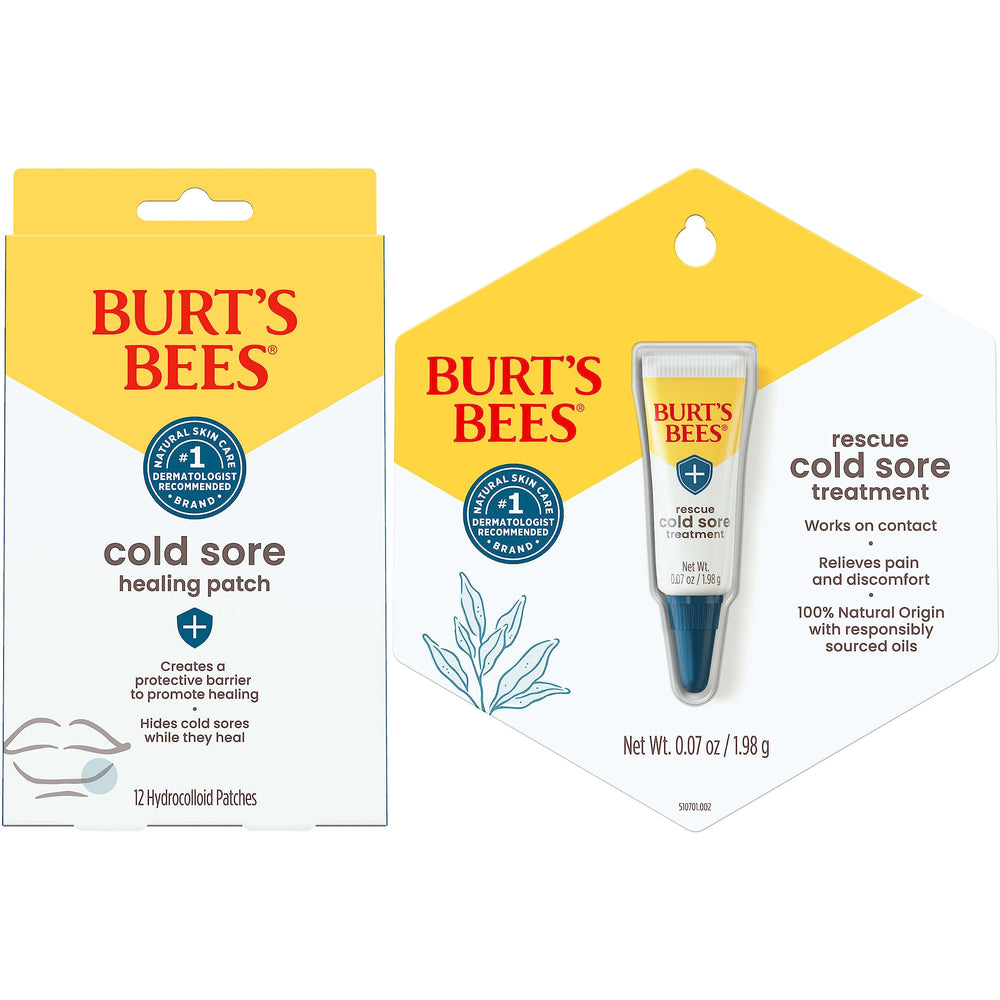 Burt's Bees Cold Sore Patches cover the sore discreetly to support healing.