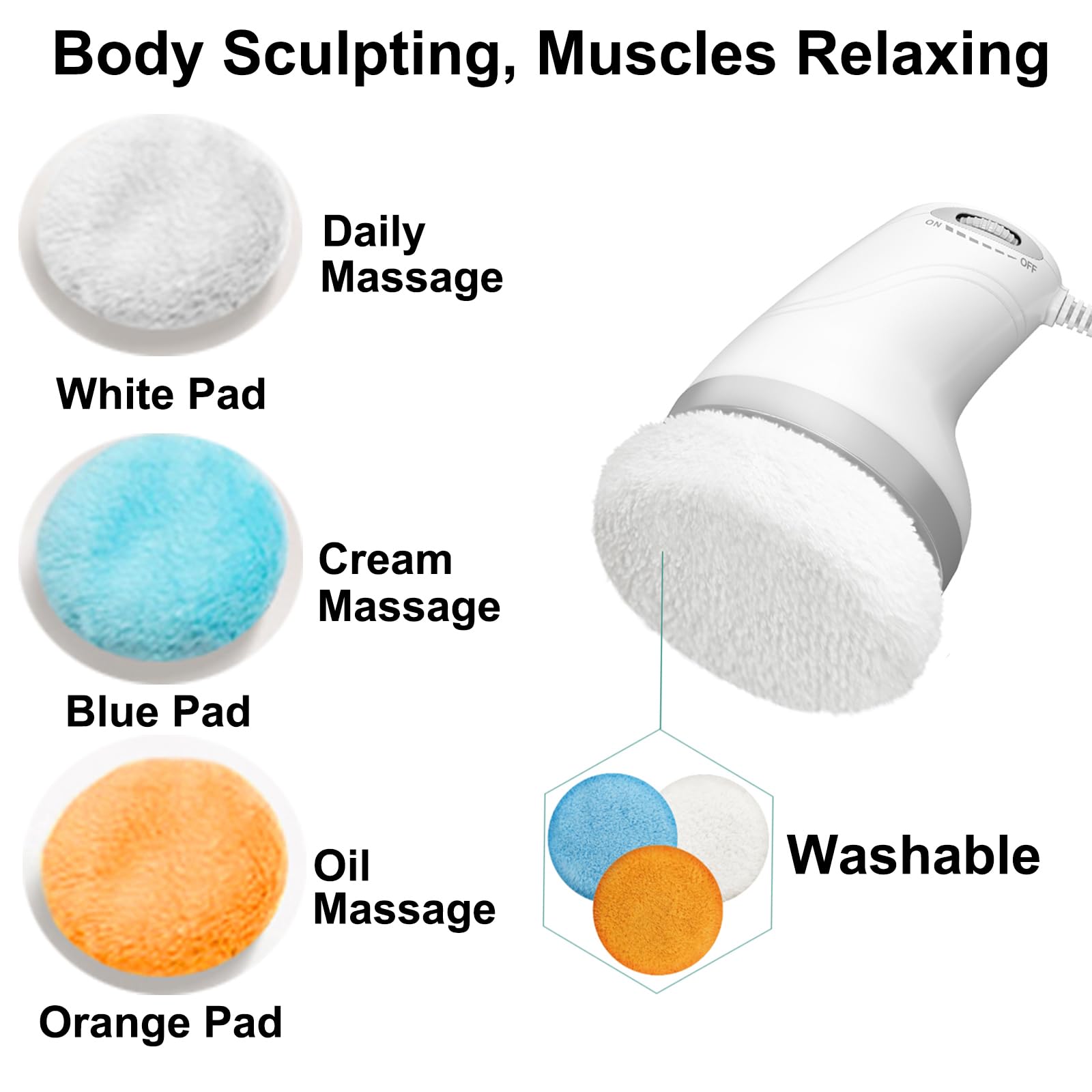 BUSHIPIN compact portable massager for home, office, gym, or travel.
