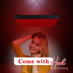 Business Climax LED Red Light Therapy Panel hanger adjustment shows versatile angles.