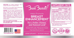 Bust Bunny daily vitamin C capsule included, supports routine health.