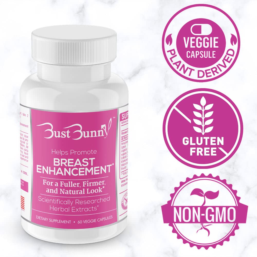 Bust Bunny vegan-friendly bottle highlights cruelty-free ingredients for daily wellness.