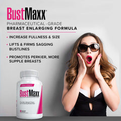 BustMaxx three-bottle pack signals a convenient, natural option for curves.