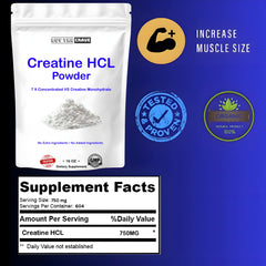 Creatine HCL powder mixing in water for quick pre‑workout hydration