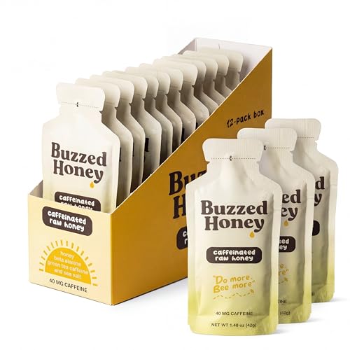 Buzzed Honey Go Packs energy gel in hand for quick, natural energy during a run