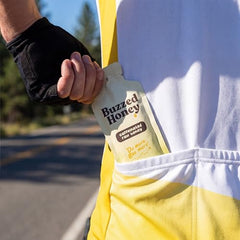 Buzzed Honey Go Packs cyclist scene promotes electrolytes during long rides