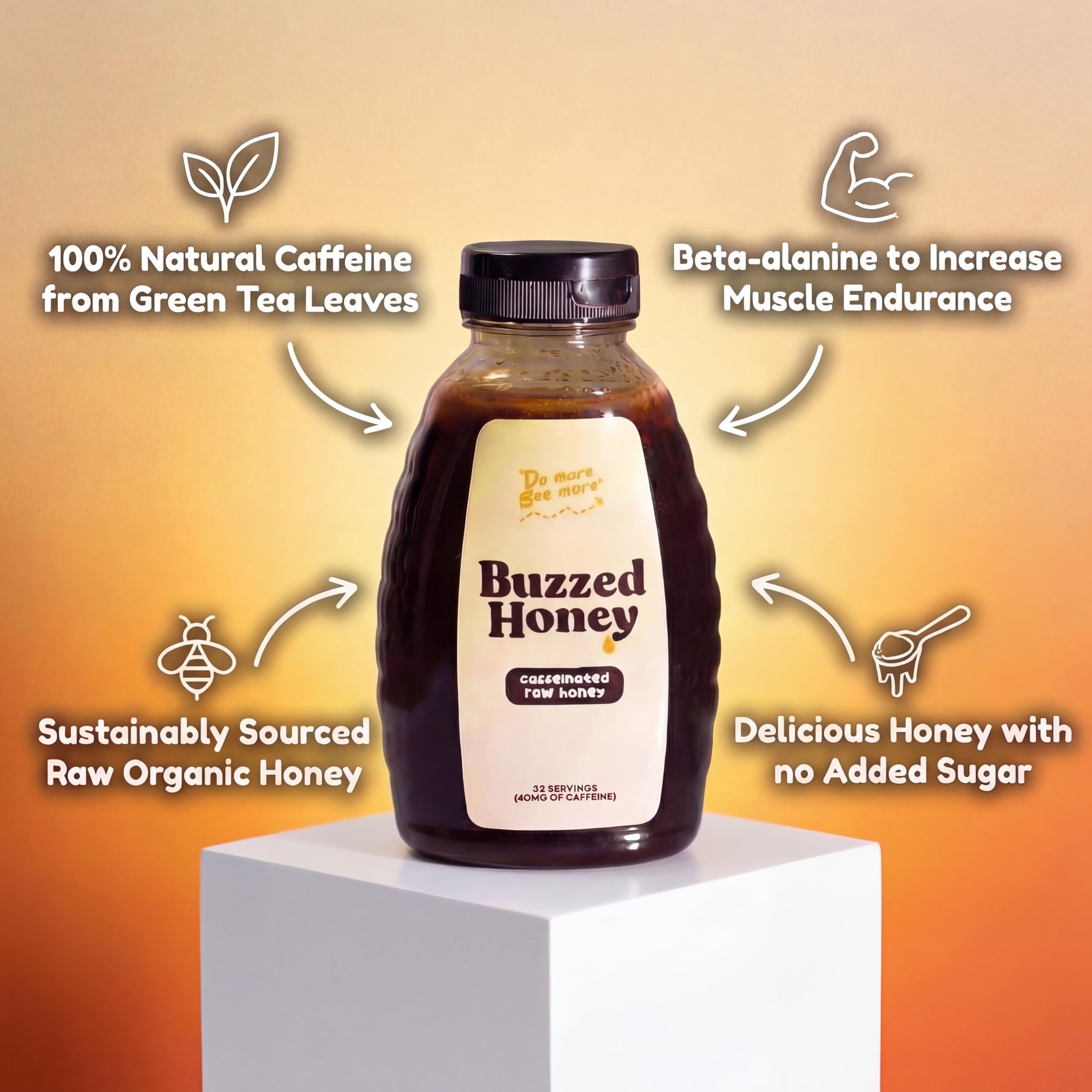 Buzzed Honey sea salt crystals adding balanced flavor