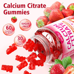 BVIVLOO sugar-free strawberry gummies with no artificial colors